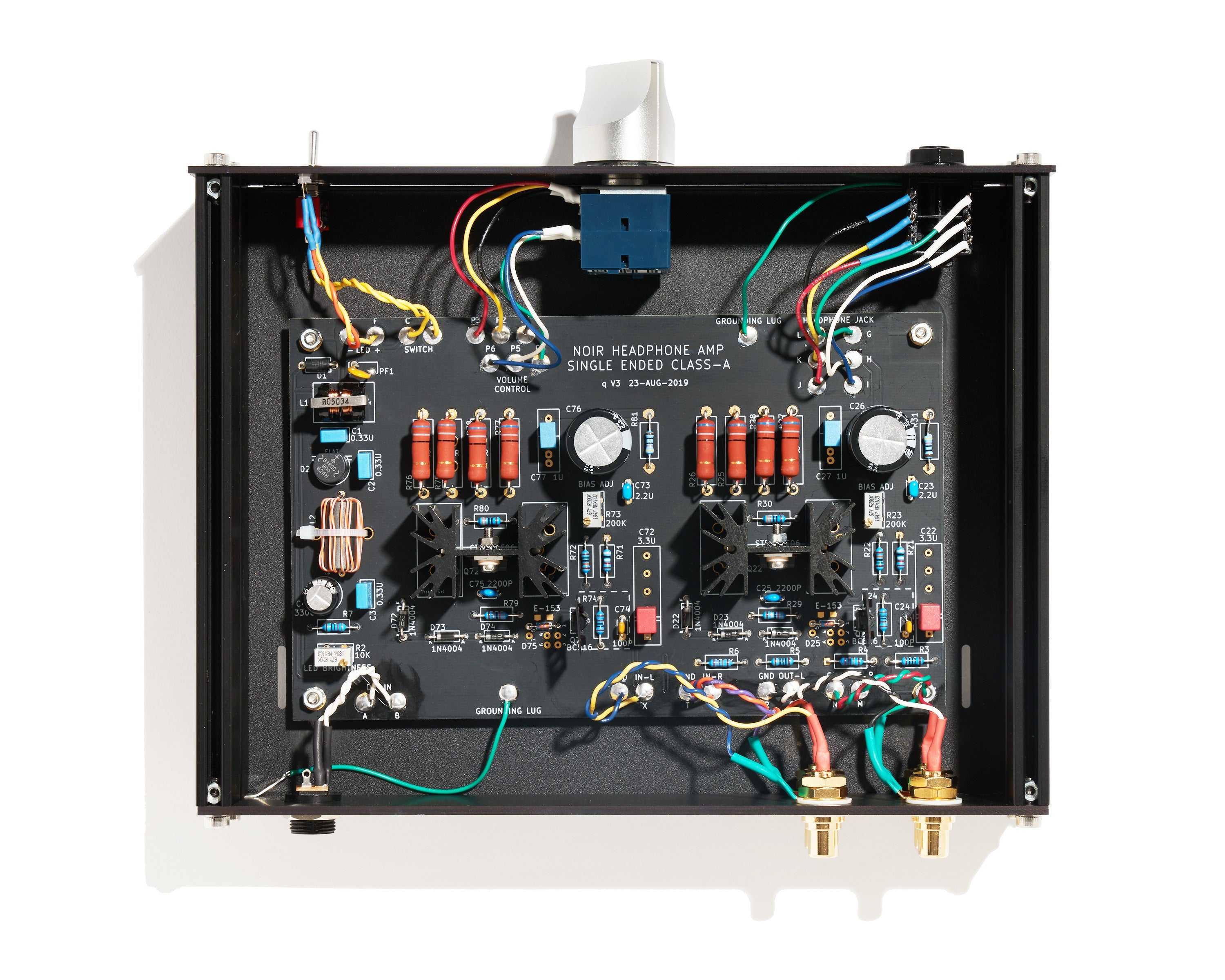 An assembled PCB