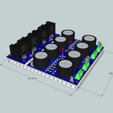 Entire PSU board on a riser panel to demonstrate some other mounting options.