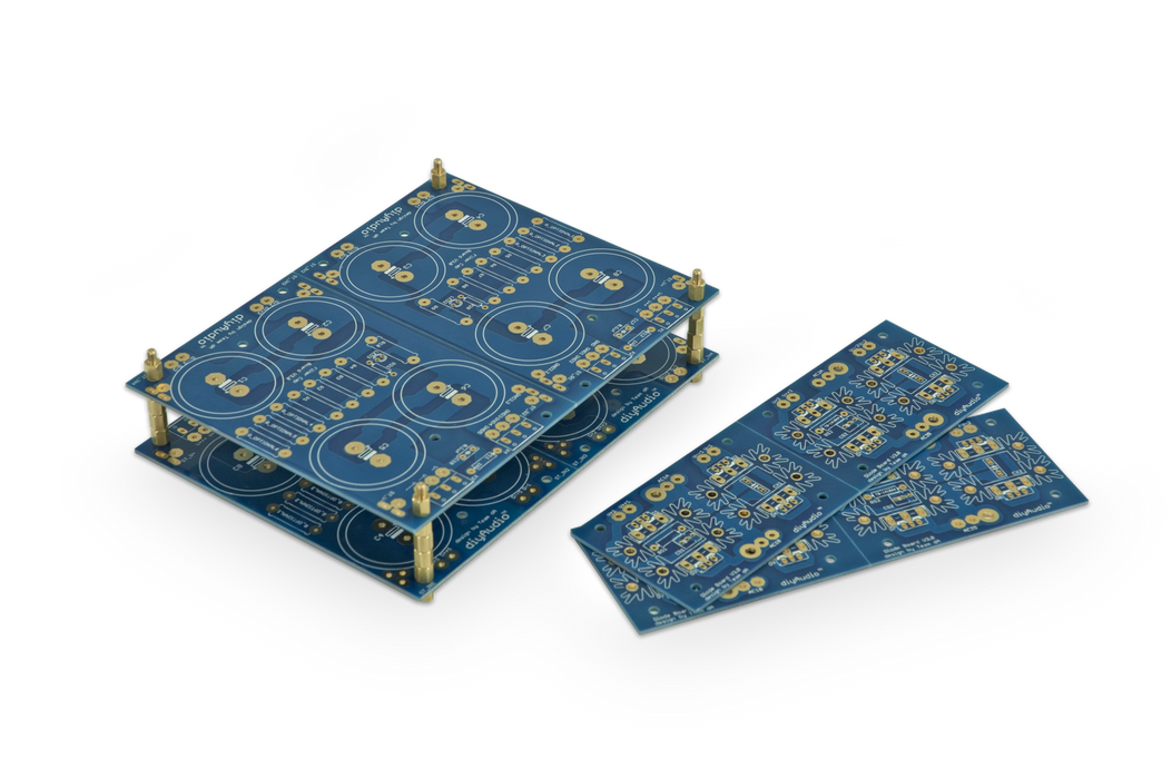 A pair of PSU boards showing stacking options