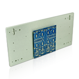 An un-snapped board on the front of a 5U. Not recommended but it's possible.