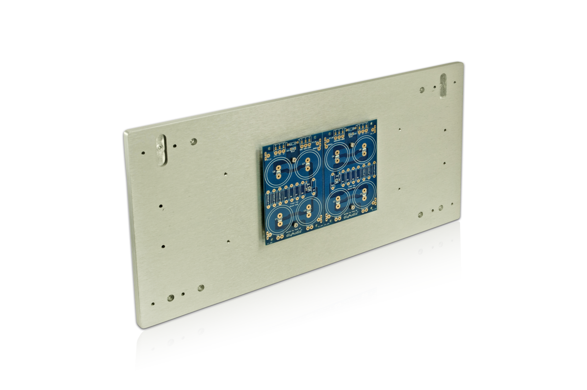 A cap board mounted on the faceplate of a 5U Deluxe Chassis faceplate. There's a bit more room for this on the 5U as compared to the 4U.