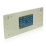 A cap board mounted on the faceplate of a 5U Deluxe Chassis faceplate. There's a bit more room for this on the 5U as compared to the 4U.