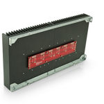 Burning Amp output board mounted on a 5U Deluxe Chassis heatsink (chassis sold separately)
