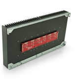 Burning Amp output board mounted on a 5U Deluxe Chassis heatsink (chassis sold separately)