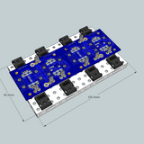 Creative types can use a riser panel instead of heatsinks and save a bunch of space on the diode section. The riser could be mounted to a Deluxe Chassis faceplate, to help with cooling.