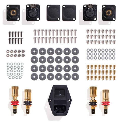 Back Panel Parts and Mounting Accessories for the diyAudio 2025 Deluxe Chassis