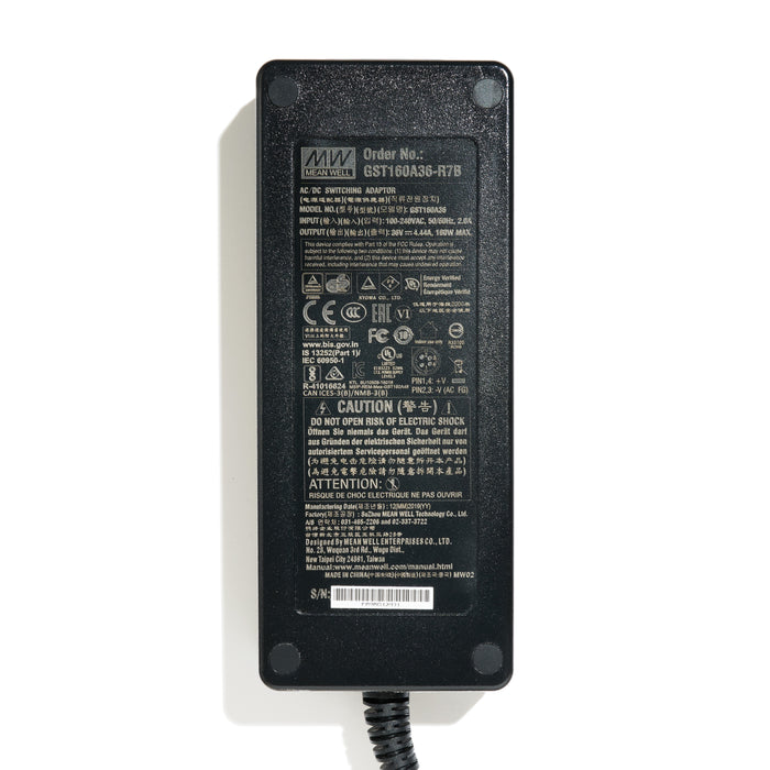 Meanwell 36V power supply and power cord