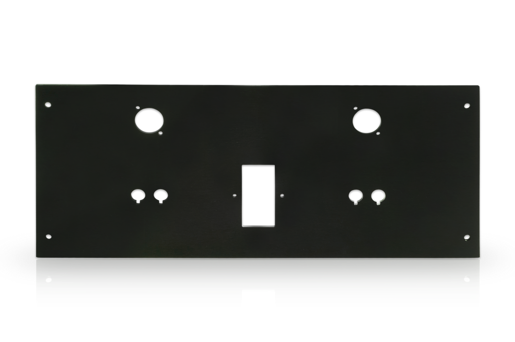 Aluminum Dissipante Substitution: "Deluxe" Rear Panel (Only compatible with Dissipante chassis with Aluminum top and bottom covers)