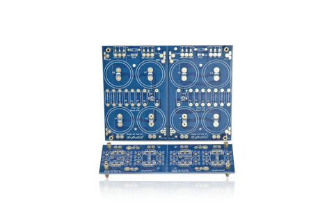 PSU with the diode board snapped off.  The v-cut has been made at just the right depth so it's easy to snap, but it won't snap unless you want it to.