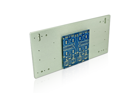 An un-snapped board on the front of a 5U.  Not recommended but it's possible.