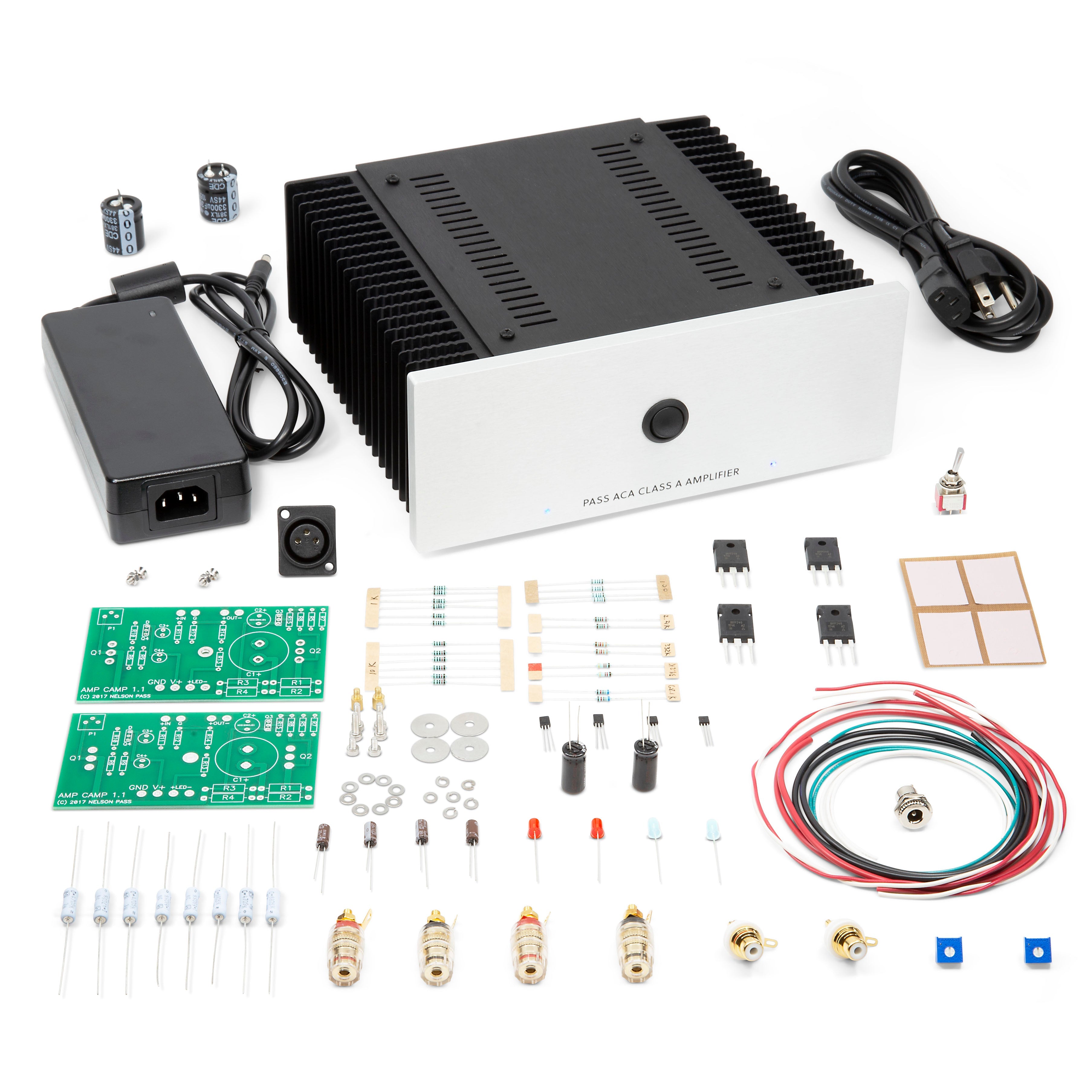 This is what you will receive if you order the complete kit and choose the silver faceplate option with a power switch cutout