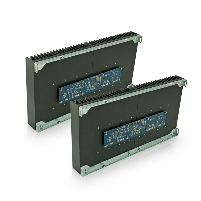 Artists impression of two 5Ux400 UMS Heatsinks with chassis rails and board fitted. As you are purchasing a substitution here, your chassis will already have chassis rails. Circuit boards not included.